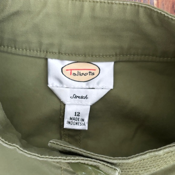 Talbots Utility Jacket in Olive Green Sz 12 - Picture 2 of 7